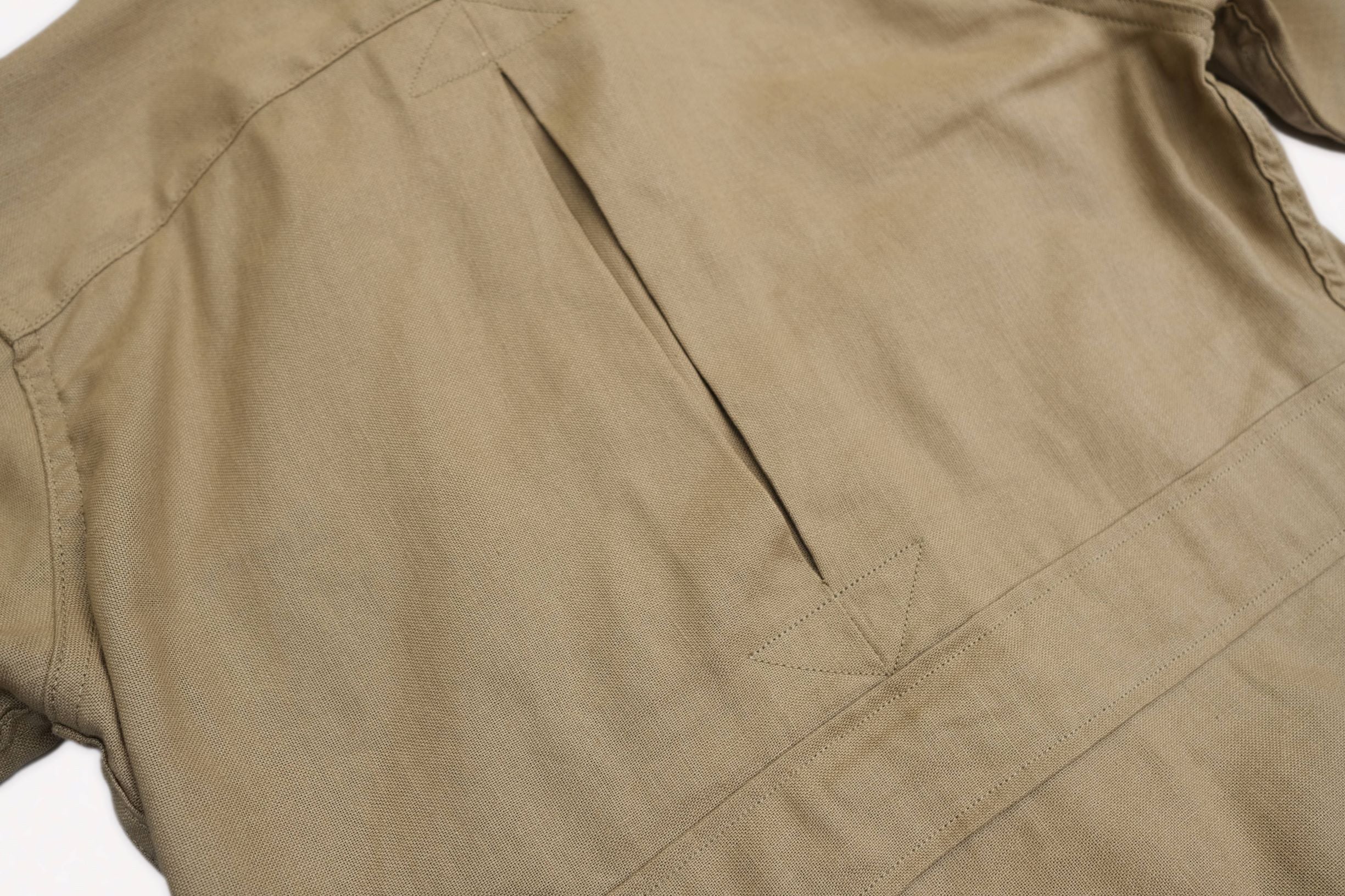LD Safari Jacket in 7.4 oz. Linen/Cotton Blend Desert Khaki