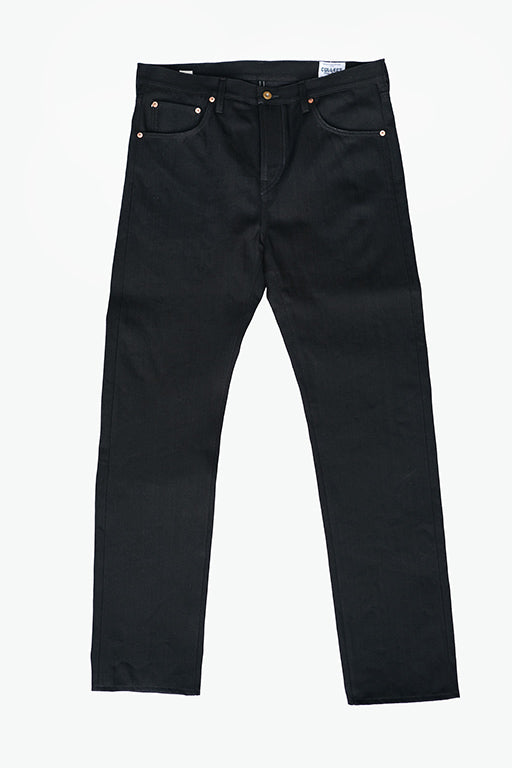 LD001XX 14 oz. Slim Black-on-Black Jeans