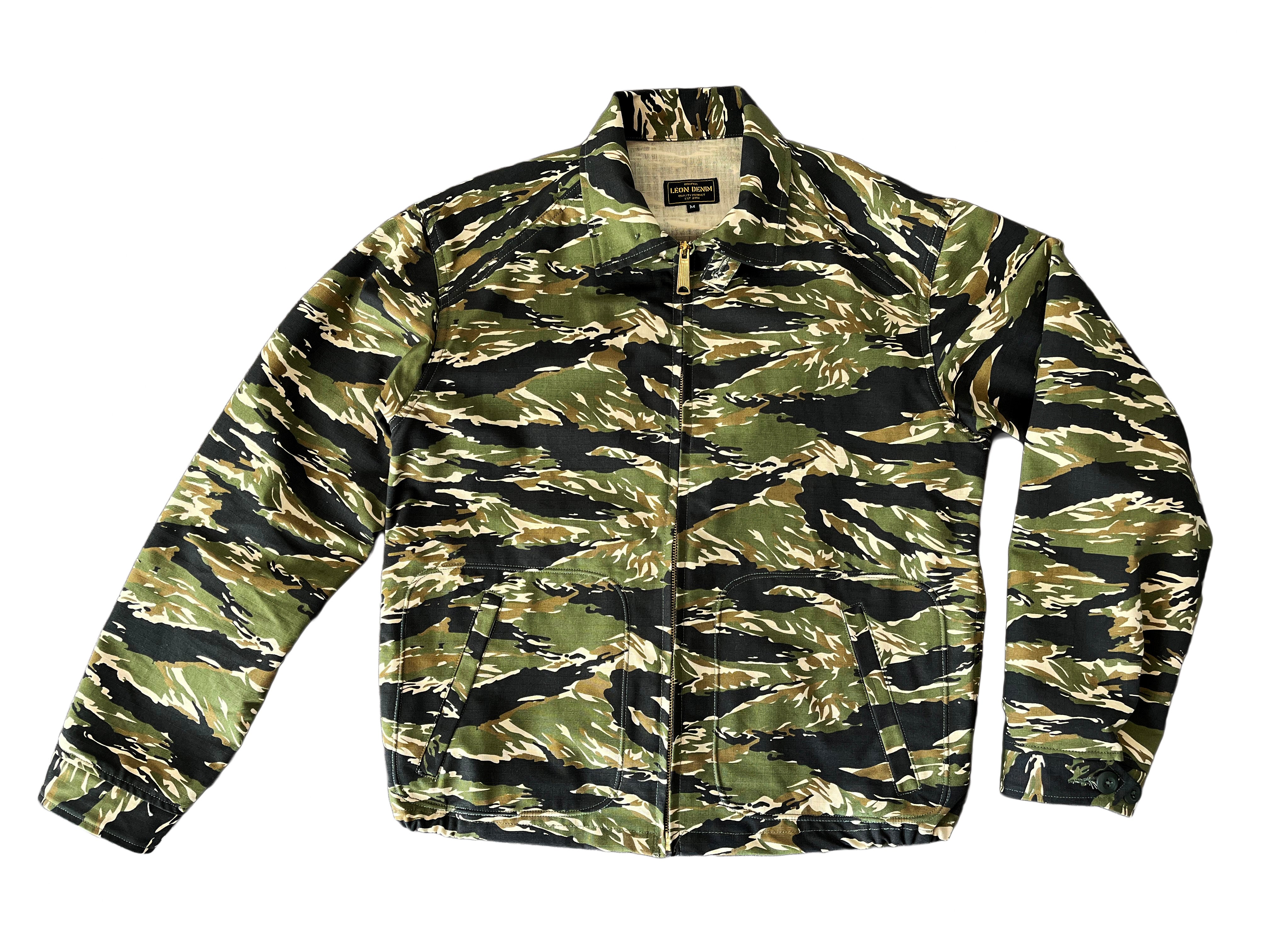 LD Pasear Jacket Rip-Stop Tiger Stripe Camouflage – Leon Denim