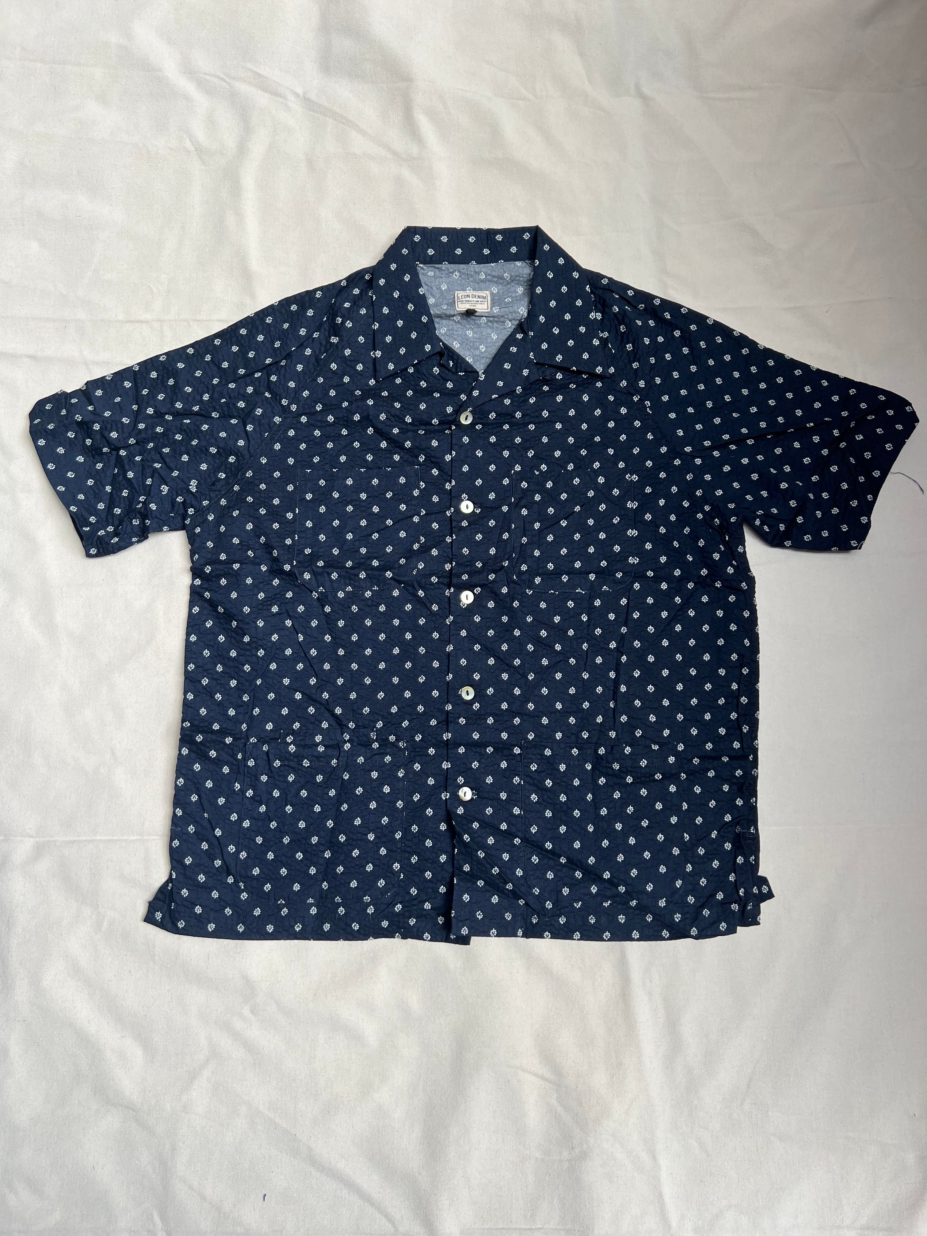 LD Easy Joe Black Printed Seersucker