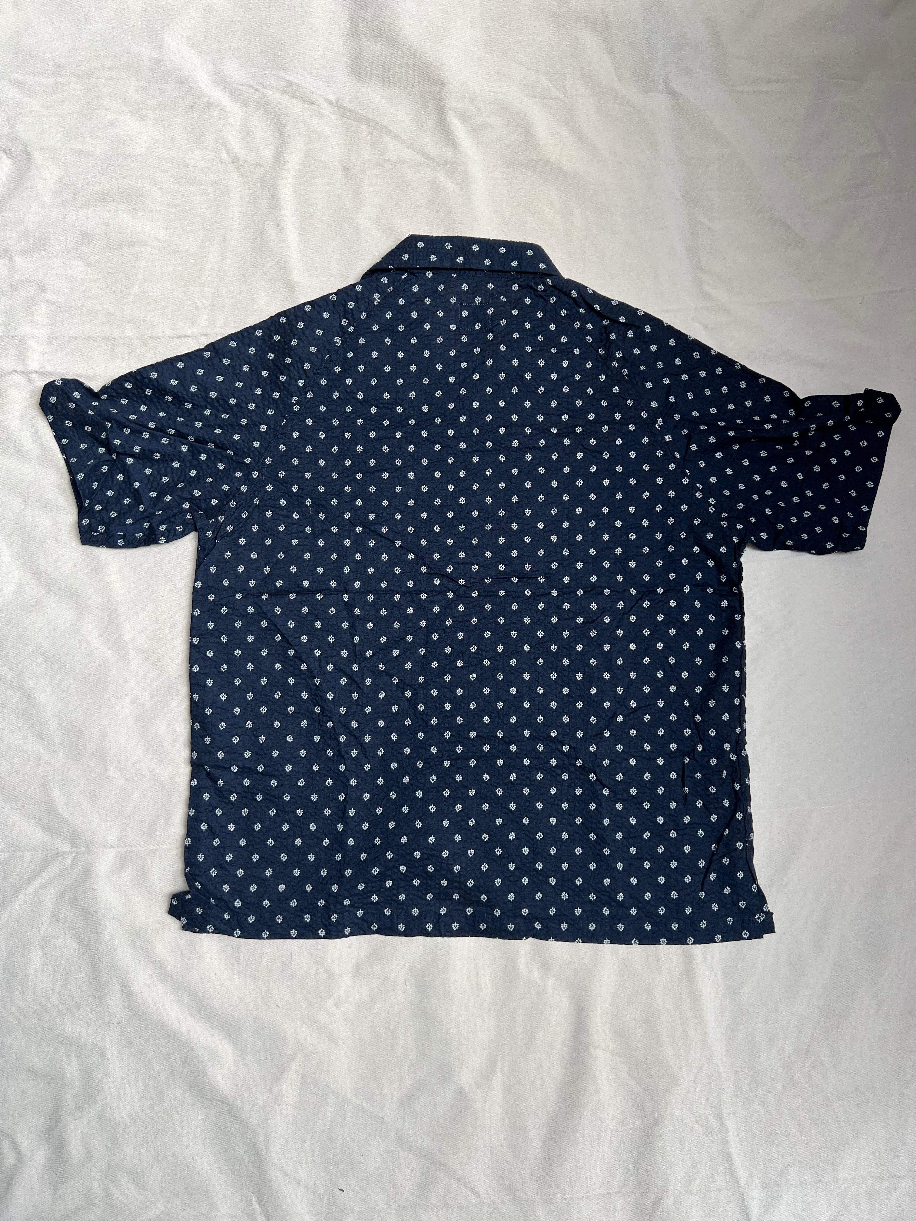 LD Easy Joe Black Printed Seersucker