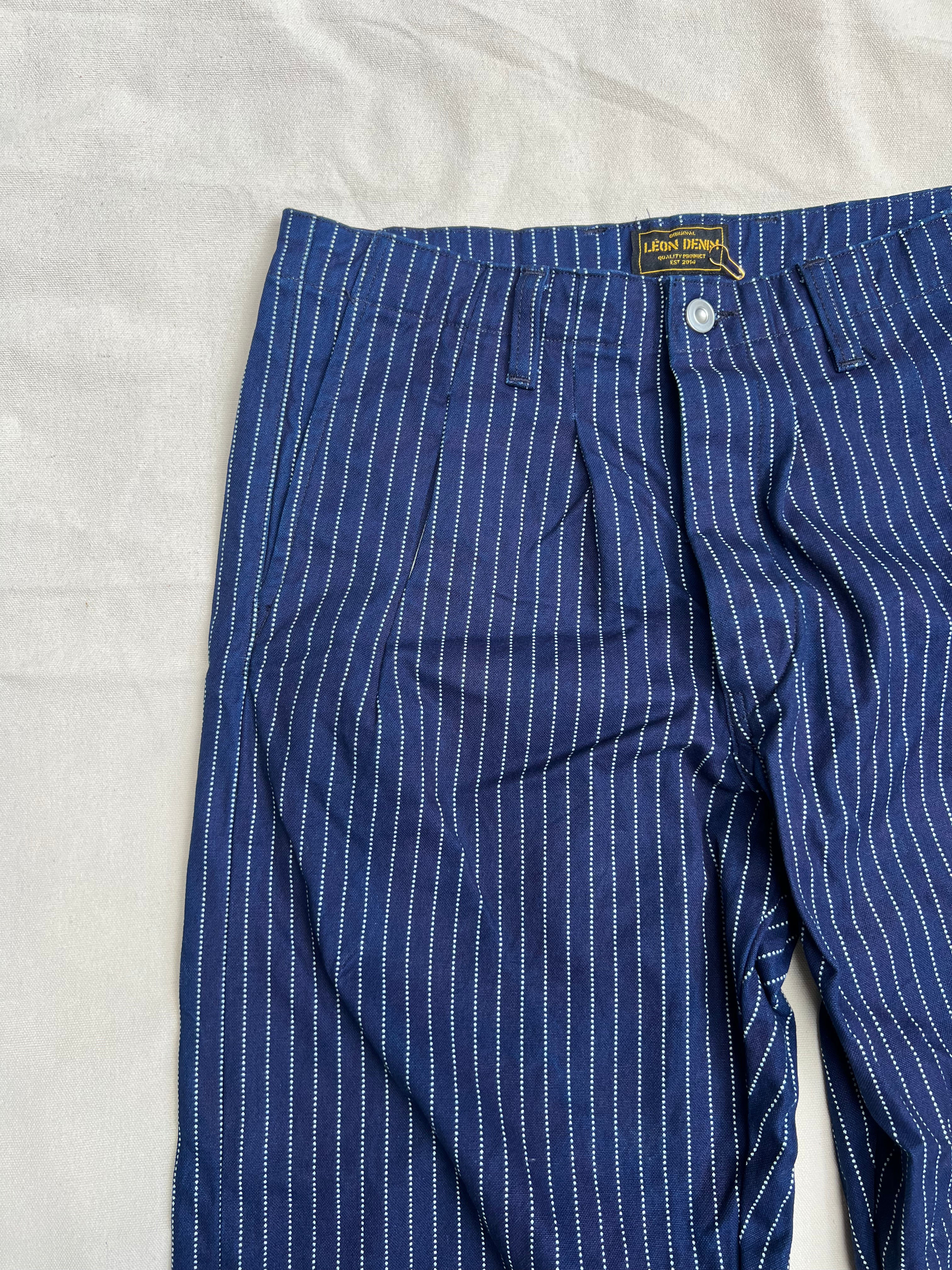 LD Manchester Trouser Navy Stripes