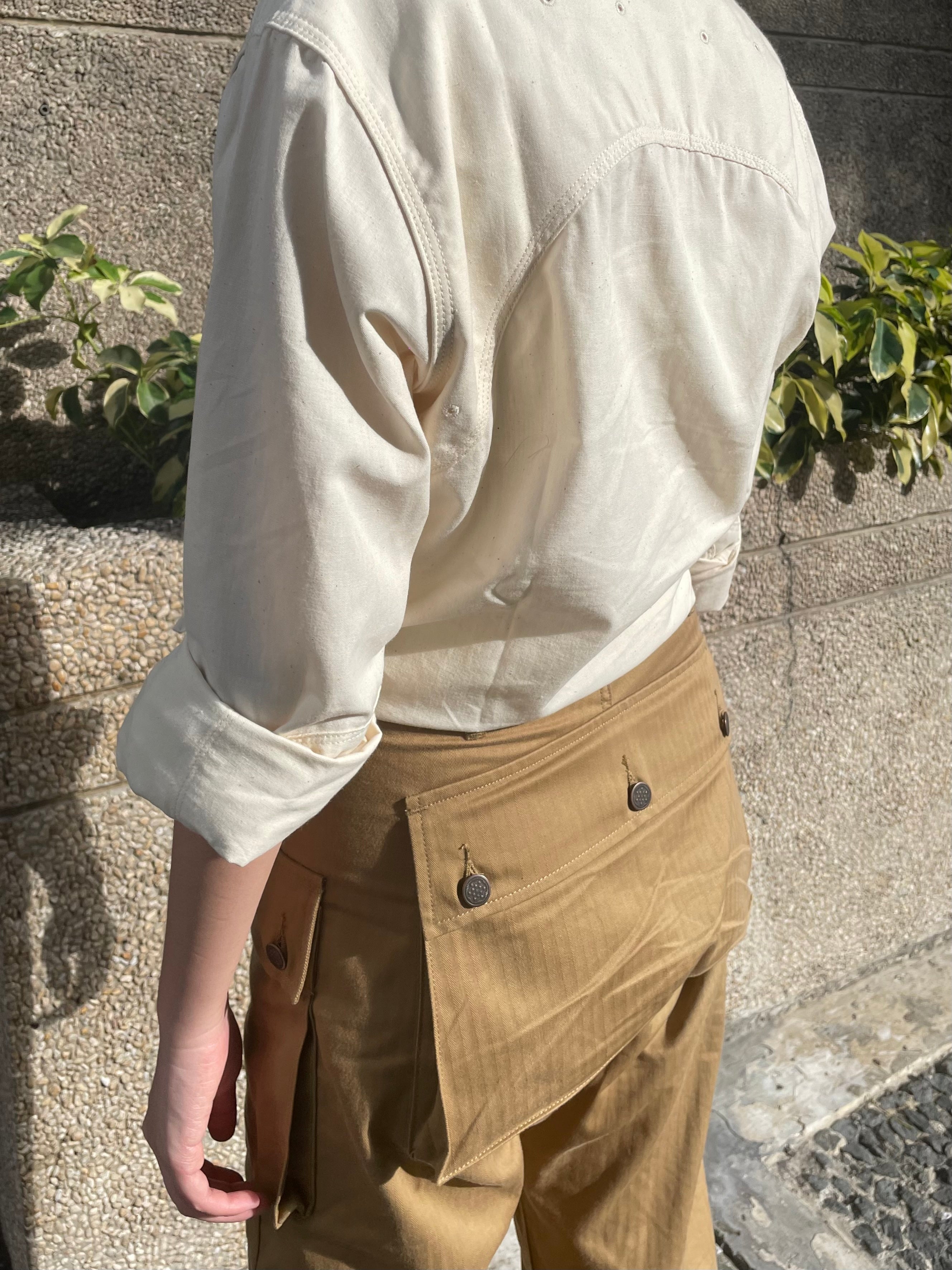 LD P44 Monkey Pants in Khaki HBT