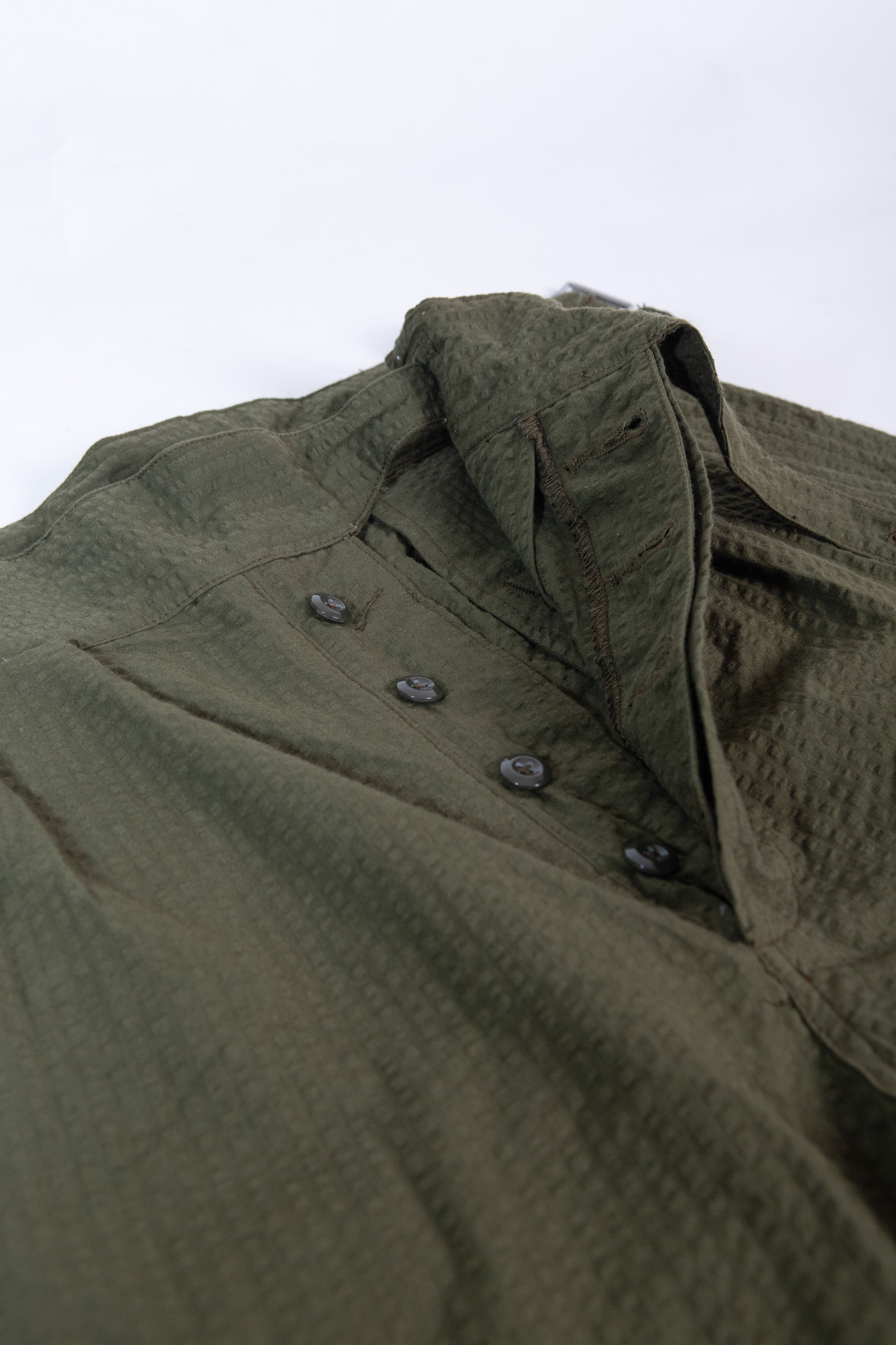 LD Gurkha Pants in Hunter Green Seersucker