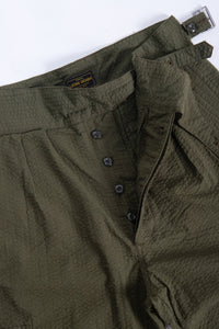 LD Gurkha Pants in Hunter Green Seersucker