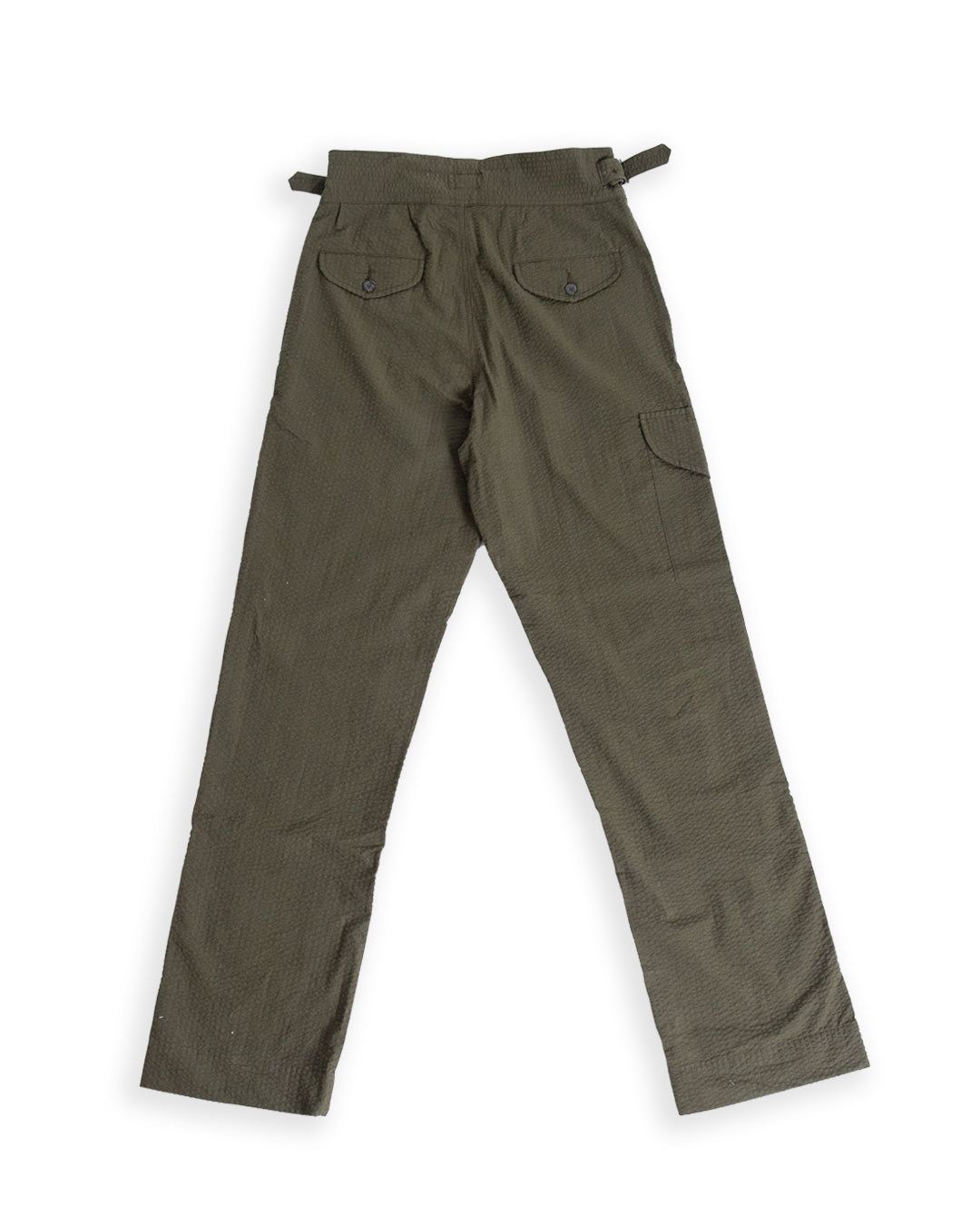 LD Gurkha Pants in Hunter Green Seersucker