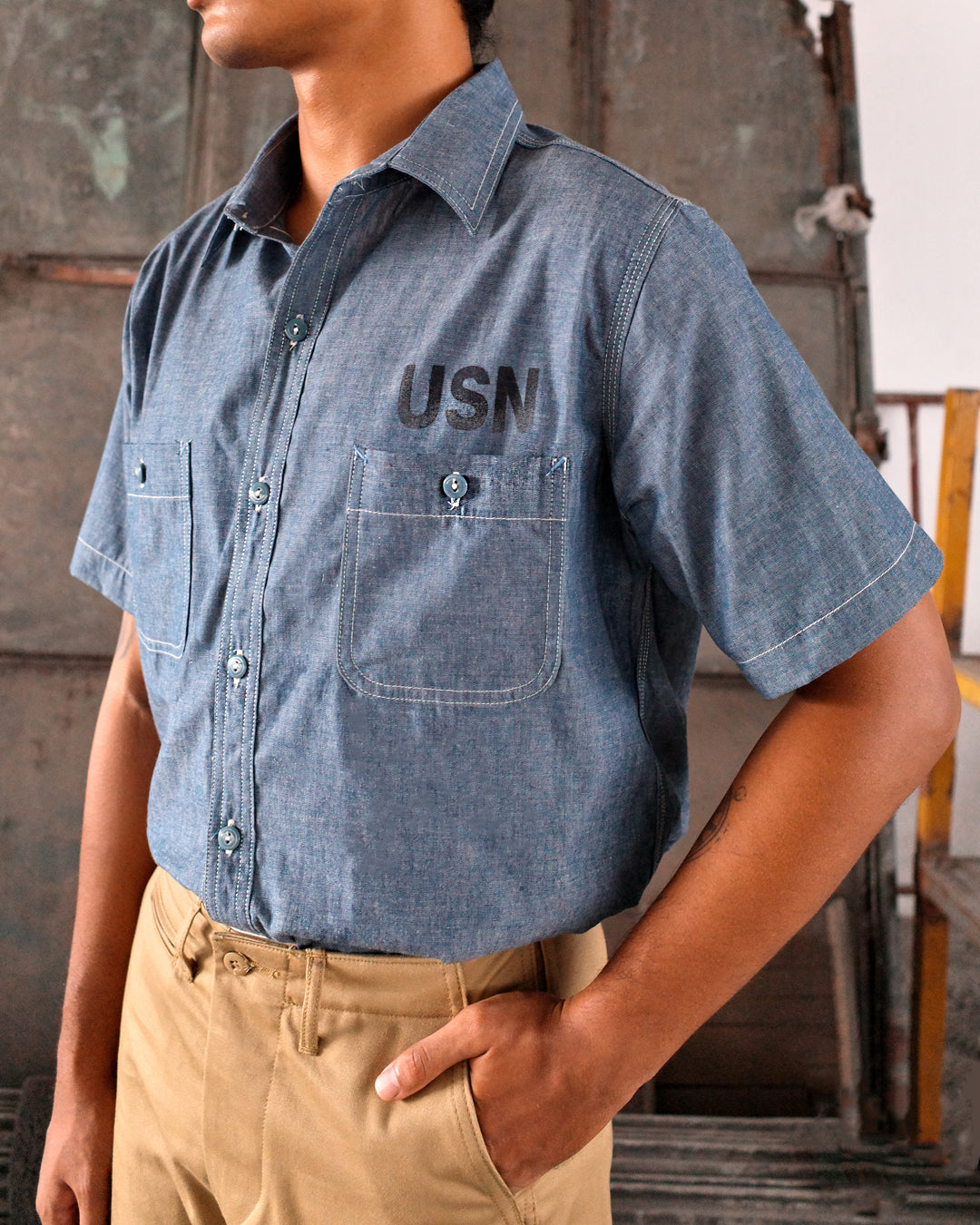 LD USN Vintage Chambray Shirt