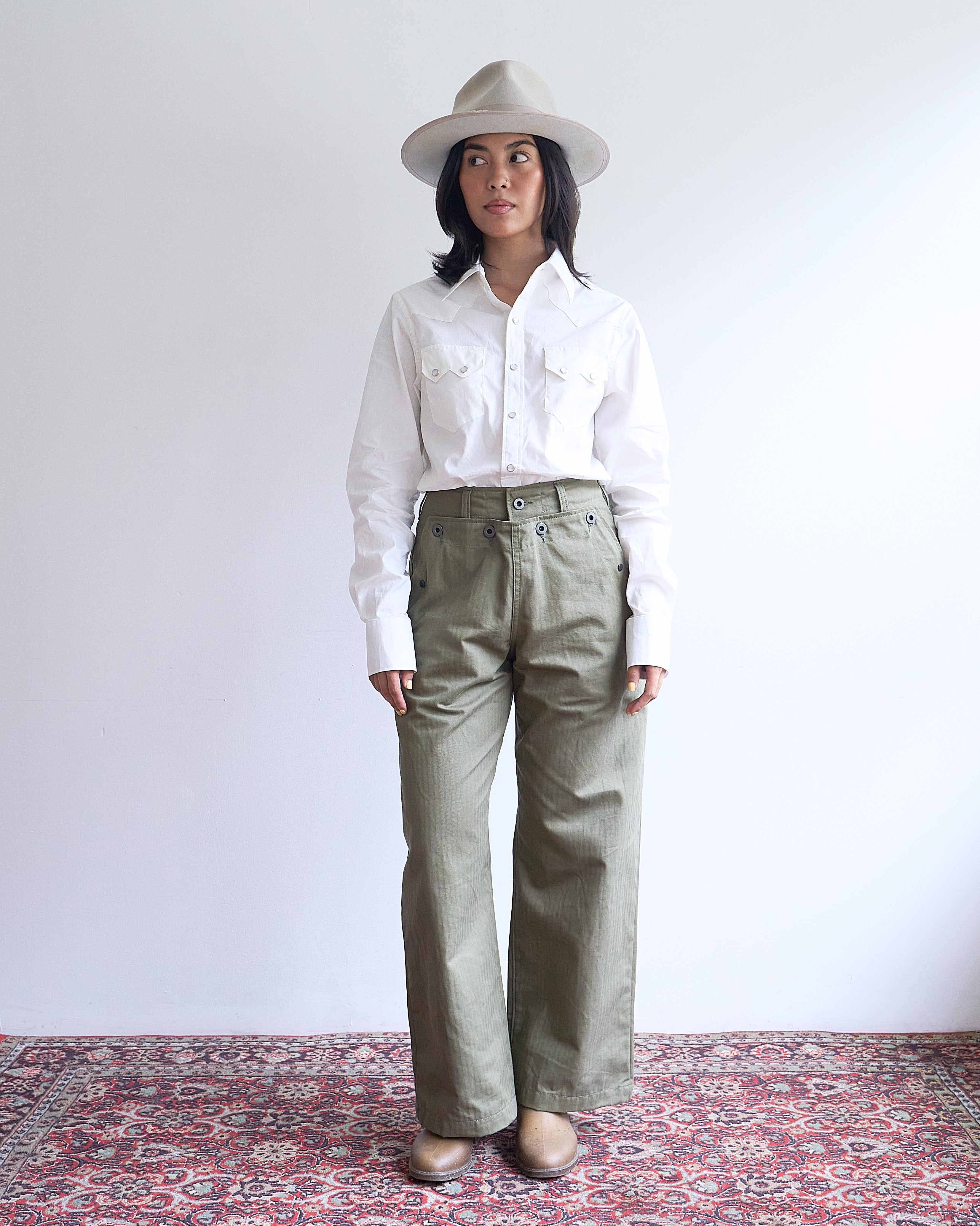LD Cracker Jack Trousers Olive HBT