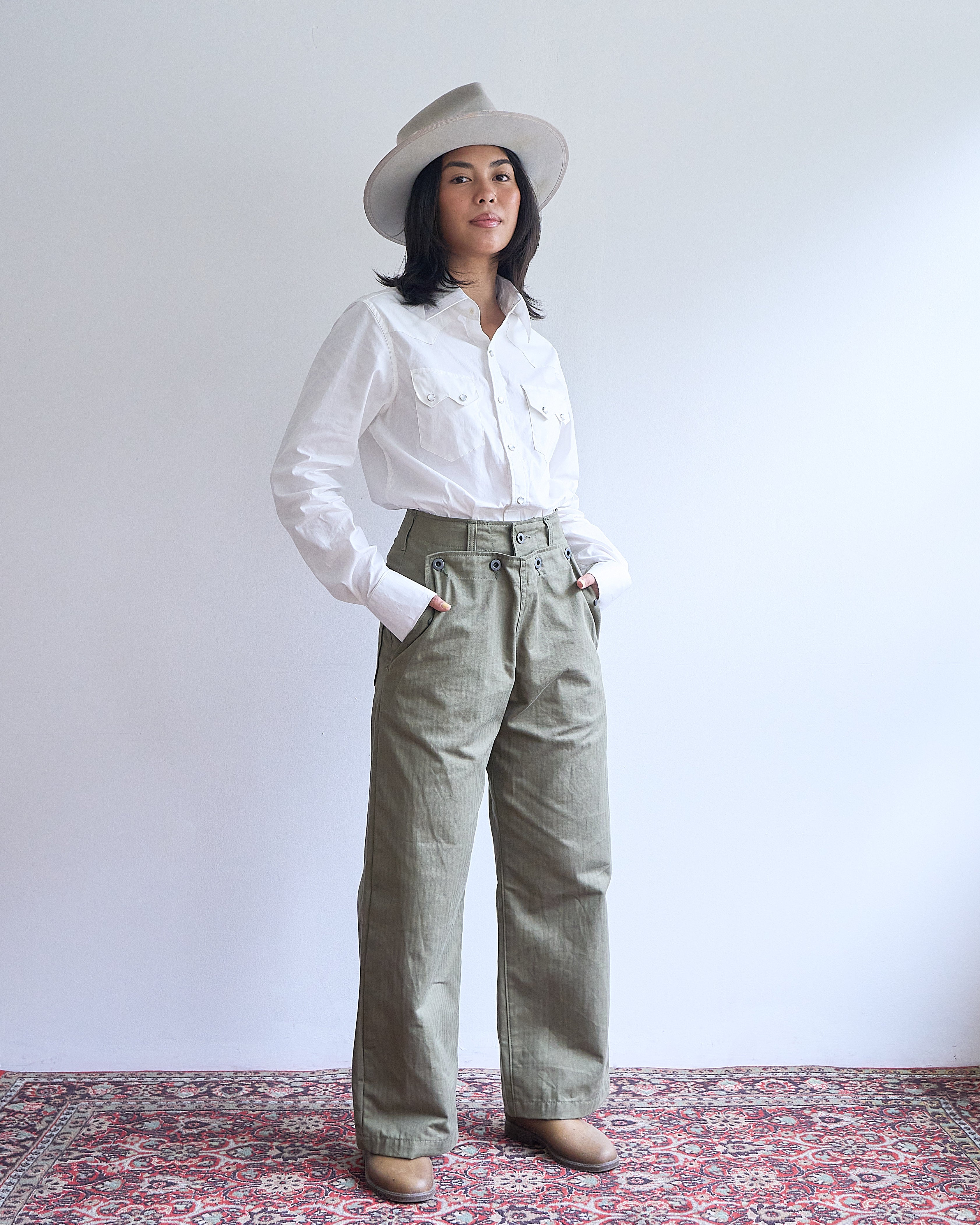 LD Cracker Jack Trousers Olive HBT