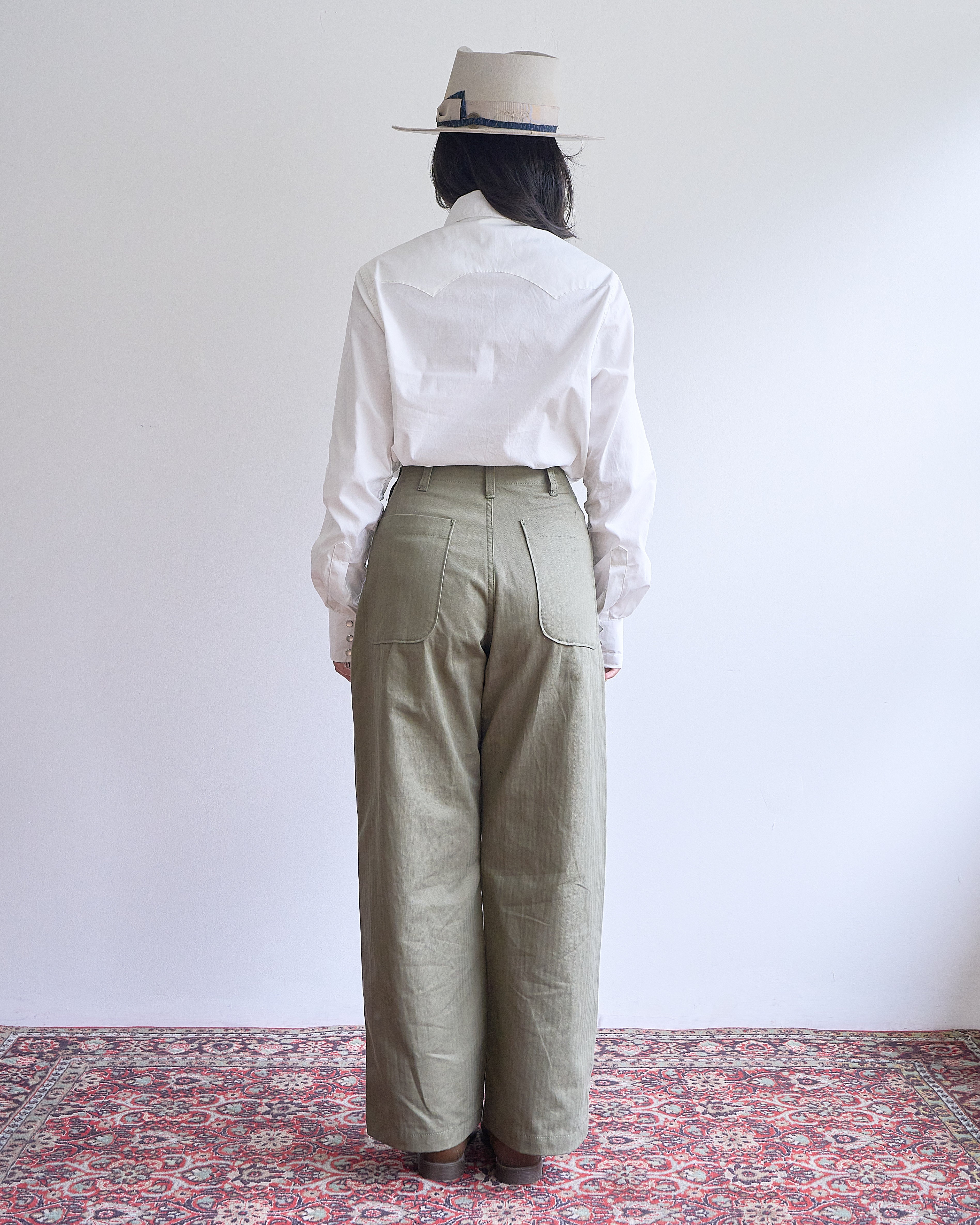 LD Cracker Jack Trousers Olive HBT