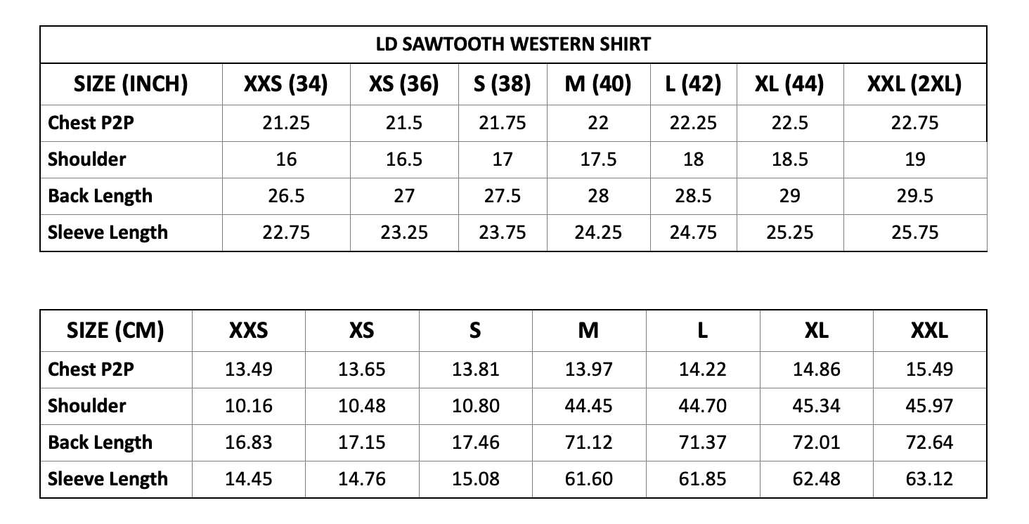 LD Sawtooth Western Shirt