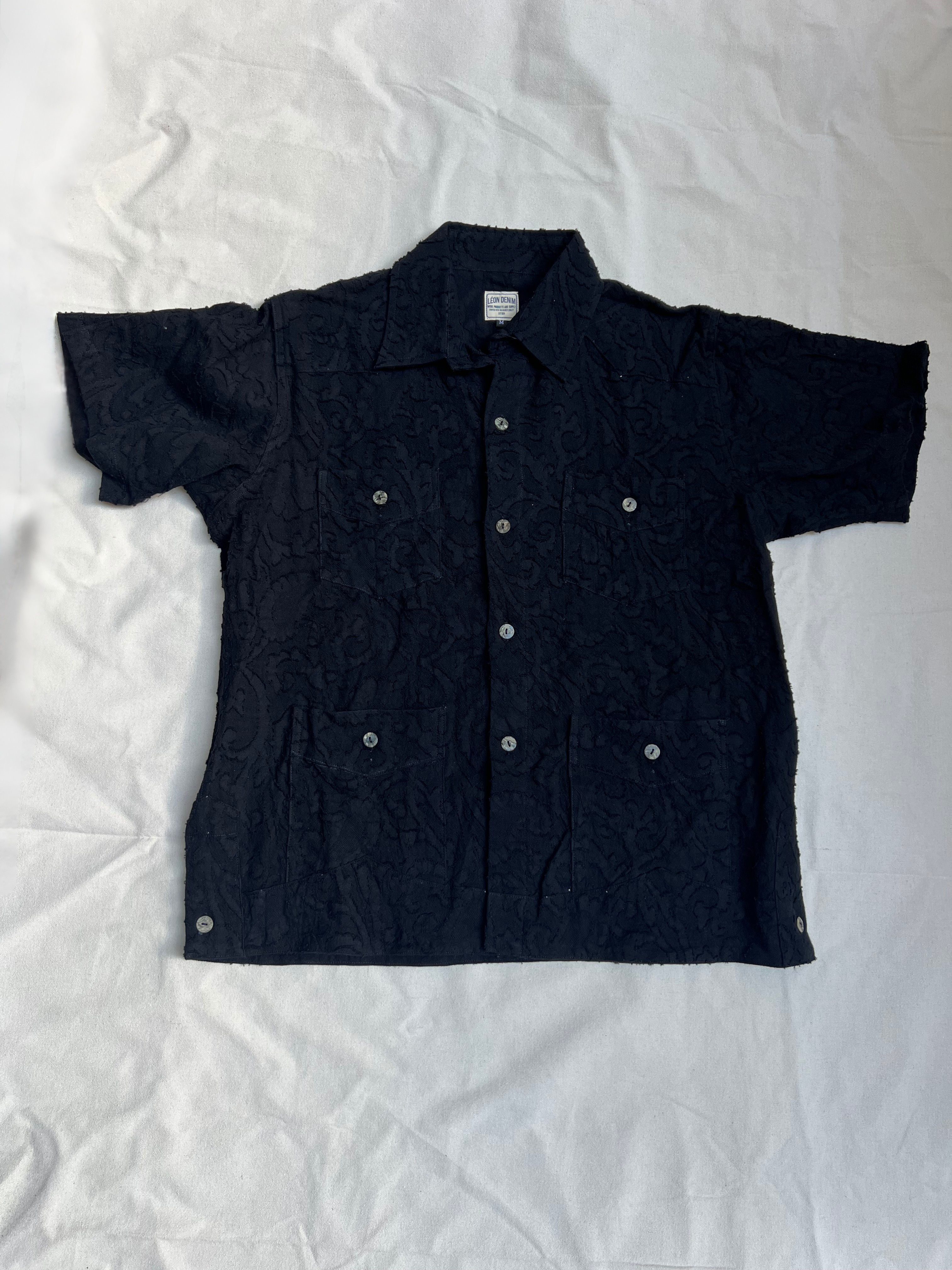 LD Hemingway Shirt Off Black