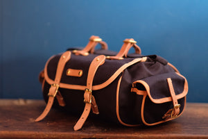 LD Pass Hunter Saddle Bag in Navy Duck Canvas