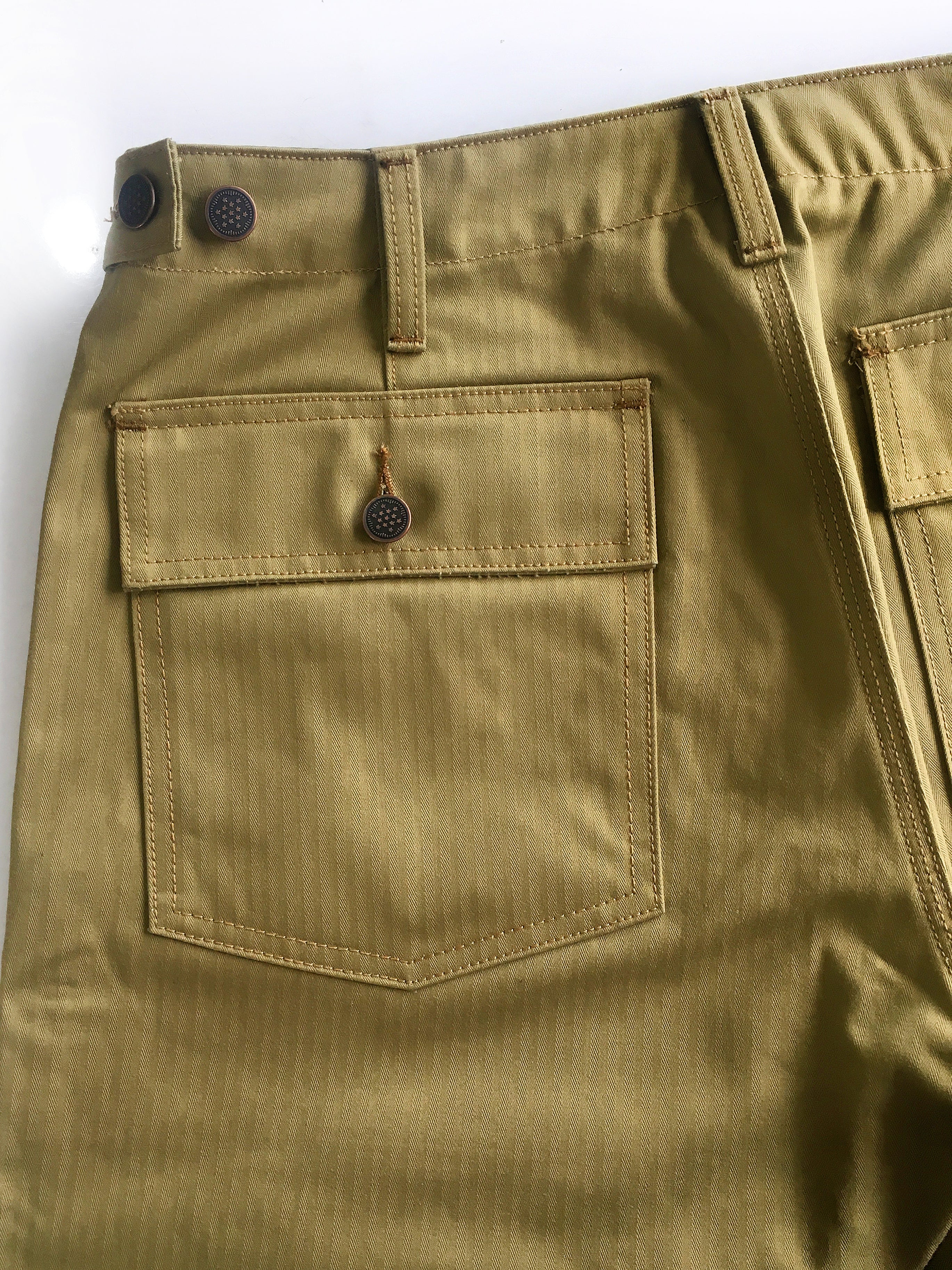 LD Utility "Baker" Pants in Khaki HBT