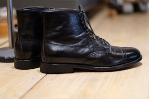 Signup Now CLOSED: Ltd MTO Léon x Brother Bridge Captoe Service Boots Black Himeji Teacore Horsehide Leather