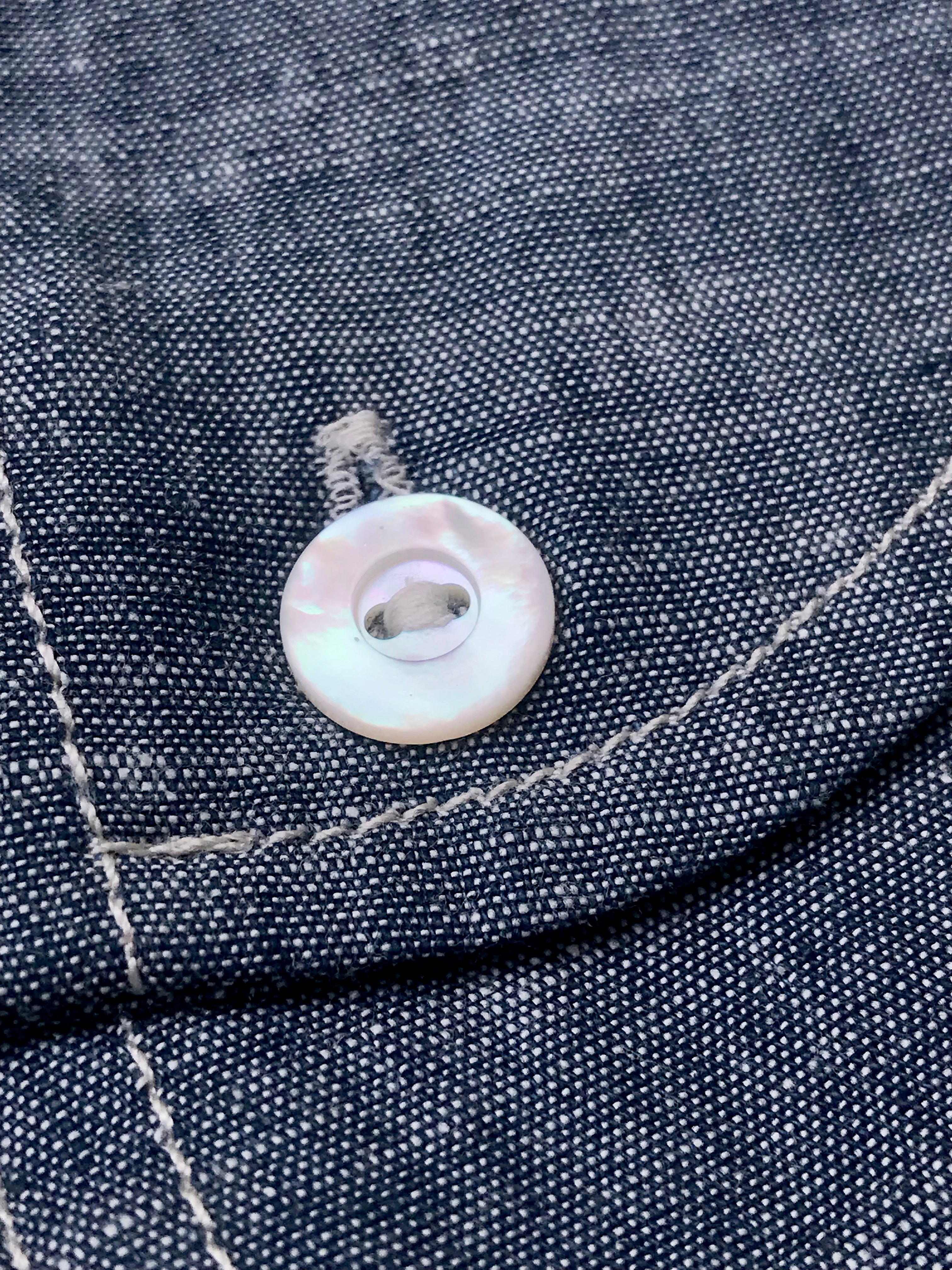 LD Chambray Button-Down in Yale